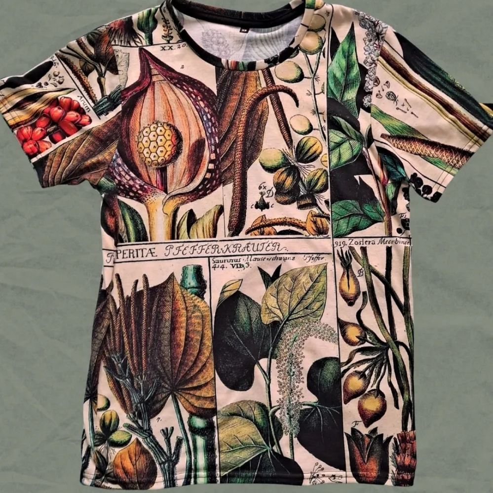 Tabulae Phytographicae botanical art sublimated graphic tee